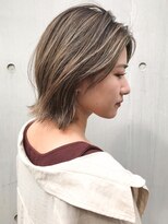 モリオフロムロンドン 原宿本店(morio from London) 【morio原宿】外ハネグレージュ 大人ハイライト カラー 