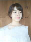大人かわいいショートボブ
