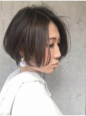 【大人女性ショート】ピンクグレージュ 担当カタダ