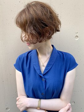 ラウンジ モリオ イケブクロ(Lounge MORIO Ikebukuro) 【morio池袋】大人可愛い前下がり透け感ショート♪