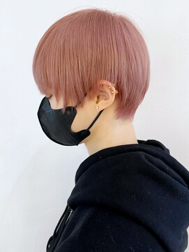 アイティーバイアルバム 八王子店(IT by ALBUM) ピンクショート_マロンベージュAラインボブ_ba320631