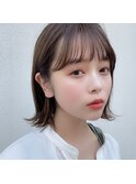 外はねボブ×透明感アッシュ　PRIMA ange 中目黒