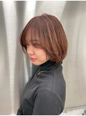 大人可愛い20代 小顔 ショートボブ