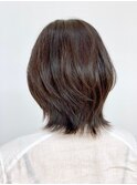 ひし型/外ハネ/くびれ/小顔/30代40代/アッシュ/白髪染め/