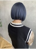 navy×mini bob