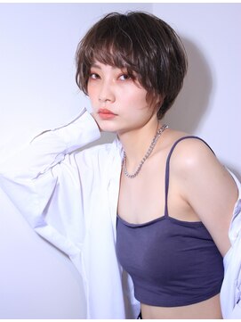 ヨファヘアー 岡本店(YOFA hair) 似合わせカットベビーバングショコラベージュデザインカラー0404