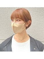 エストアール フクオカ 福岡博多店(est-r. Fukuoka)&nbsp;オレンジベージュ/ラウンドマッシュ/ケアブリーチ/博多