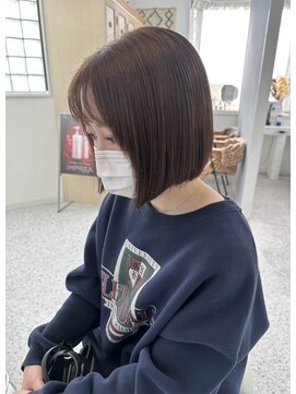 ユイマァル 岡山店(YUIMARL) きりっぱなしボブ× ブラウンベージュ