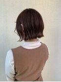 大人ショートボブ　ミニボブ　外ハネ