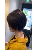 20代30代40代に人気！ショートボブ×アッシュベージュ