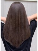 ロング×ストレート×グレージュ