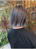 【ムラカミ】グレー×緑(ブリーチ2回) ≪shalu相模大野≫