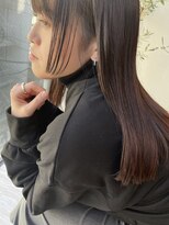 レイ(Lei)&nbsp;艶髪ロング　顔まわり　シアーブラック