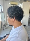 MEN'SHAIRアッシュブラックベリーショートダークアッシュ