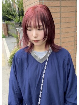 ラフテル(RAFTEL) 【RAFTEL 鴨井】レッドルーツカラー×顔まわりカット