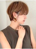 ショートボブ髪型30代40代50代前髪あり前髪なし面長丸顔【荒牧】