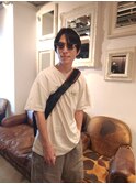 メンズのなでつけ系ショート