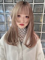 ペレ 梅田(PELE)&nbsp;前髪/アンブレラカラー/こなれミディ/イメチェン/ウェーブパーマ