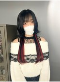 ▽□□▽姫カット×エクステ×ロングウルフ