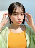フェイスレイヤー/小顔カット/寒色系カラー/グレージュ