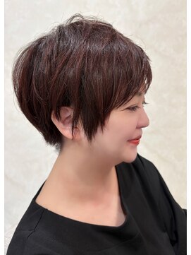 ヘアデザイン ファブロ(hair design FABRO.) 【FABRO.東】ショートレイヤー/ピンクブラウン