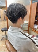 大人ニュアンスパーマ/マッシュショートパーマ/刈り上げパーマ