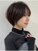 ショートボブ髪型30代40代50代前髪あり前髪なし面長丸顔【倉田】