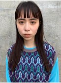 モード×黒髪ストレート