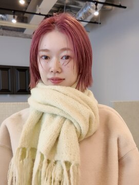 ディッセンバー 伊勢崎(December) メルティーカラー/ダブルカラー/ミニボブ/ピンクカラー/前髪