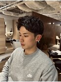 大人メンズ短髪パーマ