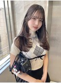 マロンベージュ×姫カットレイヤー×韓国風巻き×髪質改善
