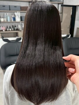 ハーシーバイアポロ 相模大野(HERSHE by apollo) x髪質改善/ホワイトグレージュ/レイヤーカット/チェリーブラウン