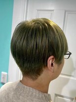 マティーナ ヘアー 池袋(Matina hair)&nbsp;【メンズショート×オリーブカラー】池袋美容室
