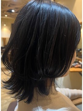 アテーサ 赤羽店(ATTESA) ミディアムウルフ/ブルーブラック/髪質改善　赤羽/赤羽岩淵