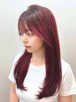 ワン バイ ジエクト(One by The Ect)&nbsp;似合わせレイヤーカット◆髪質改善カラー・チェリーレッド
