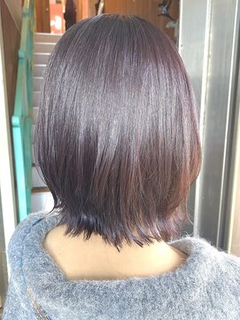 アヴァンス 天王寺店(AVANCE.) 暗髪カラー×ワインレッド