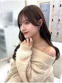 シースルーぱっつん 顔周り
