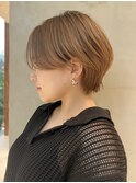 透明感カラーの大人ハンサムショート