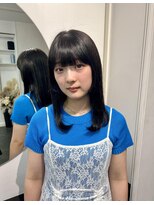 アオ(AO。)&nbsp;艶カラー/就活カラー/ブルーブラック/姫カット