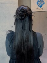ブルーメ(Blume...)&nbsp;カチモリハーフアップ /ロング/お呼ばれヘア