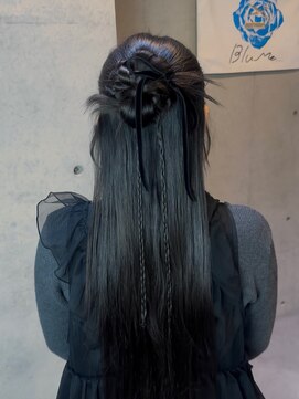 カチモリハーフアップ /ロング/お呼ばれヘア