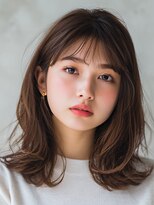 サロンドアイ(salon de i)&nbsp;レイヤーミディ × シフォンブラウン