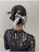 お呼ばれヘアセット　ヘアアレンジ　20代 30代