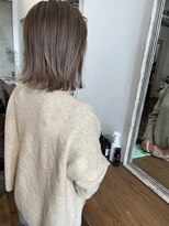 リアン ヘア ライム 豊橋(lien.hair rhyme)&nbsp;パッツンワンレングスボブ大人上品ナチュラル 20代30代に人気◎