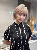 【後藤宗一朗】ボブウルフ×ホワイトベージュ×髪質改善