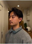 刈り上げなしセンターパート