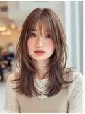 レイヤーカット髪質改善カラー透明感カラー顔まわりカット