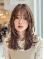 ダル 渋谷/表参道(DAL.)&nbsp;レイヤーカット髪質改善カラー透明感カラー顔まわりカット