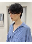 センターパート/刈り上げなし/ワンカール