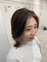 ブラウン(Brown)&nbsp;フェイスフレーミングカラー